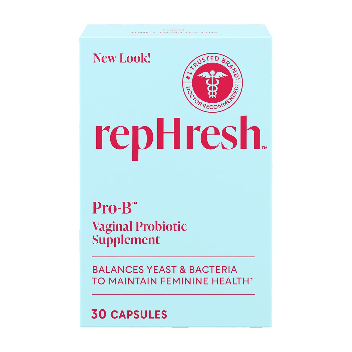 Rephresh Pro-B Women's Probiotic 30 capsules front view