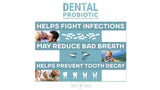 Replenish the Good Dental Probiotic Supplement capsules on a table