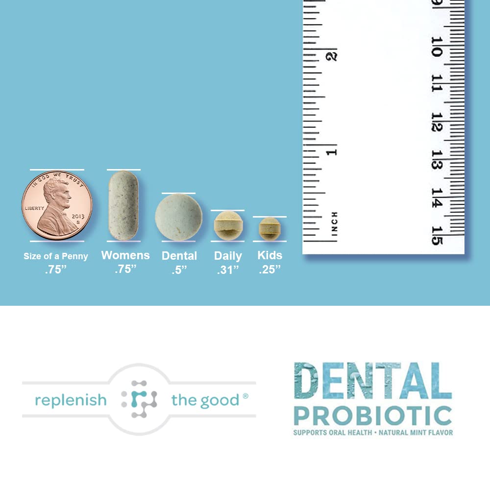 Replenish the Good Dental Probiotic Supplement side view