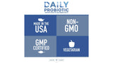 Replenish the Good Probiotic Supplement with a glass of water