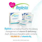 Replesta Chewable Vitamin D3 50,000 IU wafer close-up