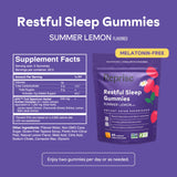 Reprise Restful Sleep Gummies with a glass of water