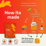 Reprise Turmeric Gummies displayed with fresh fruits