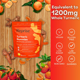 Reprise Turmeric Gummies natural citrus flavour close-up