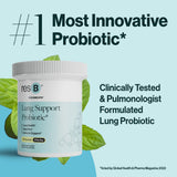 ResBiotic Lung Support Probiotic Capsules bottle with label