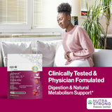 ResBiotic Prebiotic Supplement side view with nutritional information
