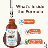 Resciency Liquid Oxygen Drops 1000mg bottle side view