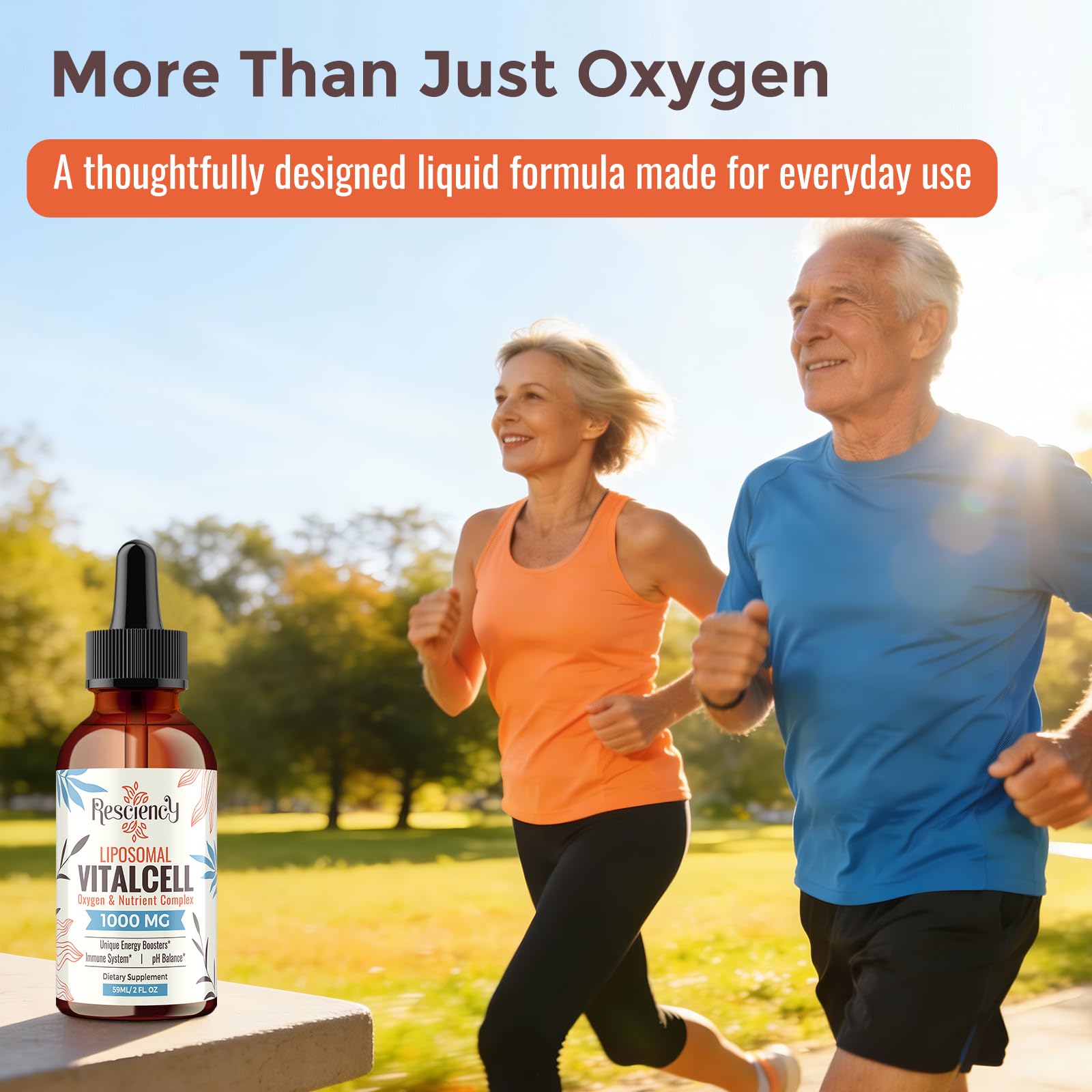 Resciency Liquid Oxygen Drops 1000mg packaging details
