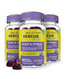 RESCUE Bach Plus Sleep & Stress Support Gummies front view packaging