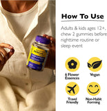 RESCUE Bach Plus Sleep & Stress Support Gummies in a lifestyle setting