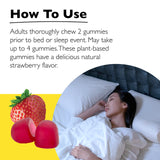 RESCUE Melatonin Sleep Gummies showing dosage instructions