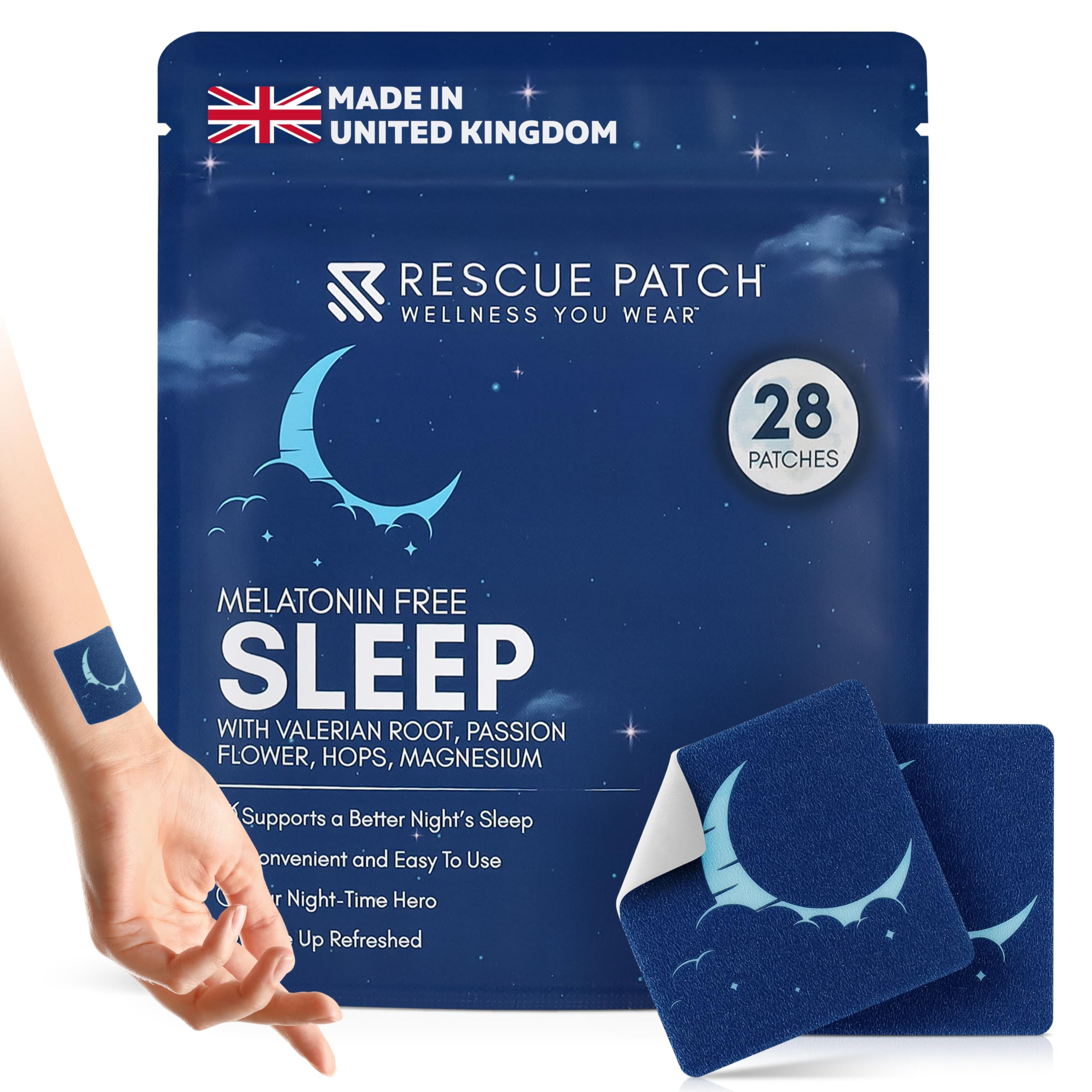 Rescue Patch Sleep Patches front view in packaging