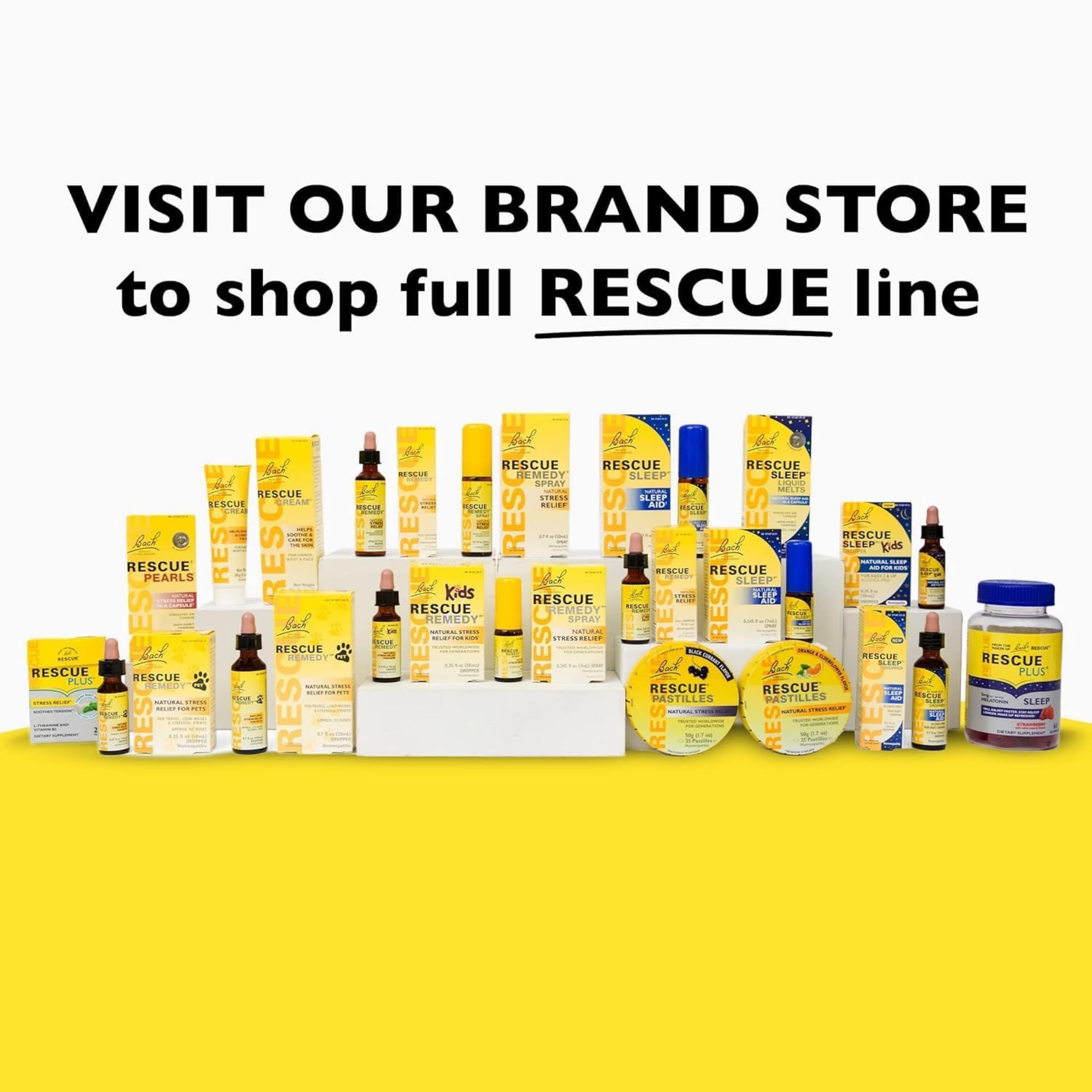 RESCUE Plus Sleep & Stress Support Gummies with a glass of water