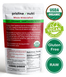 Resealable bag of Pristine Nutri Organic Dried Hawthorn Berries