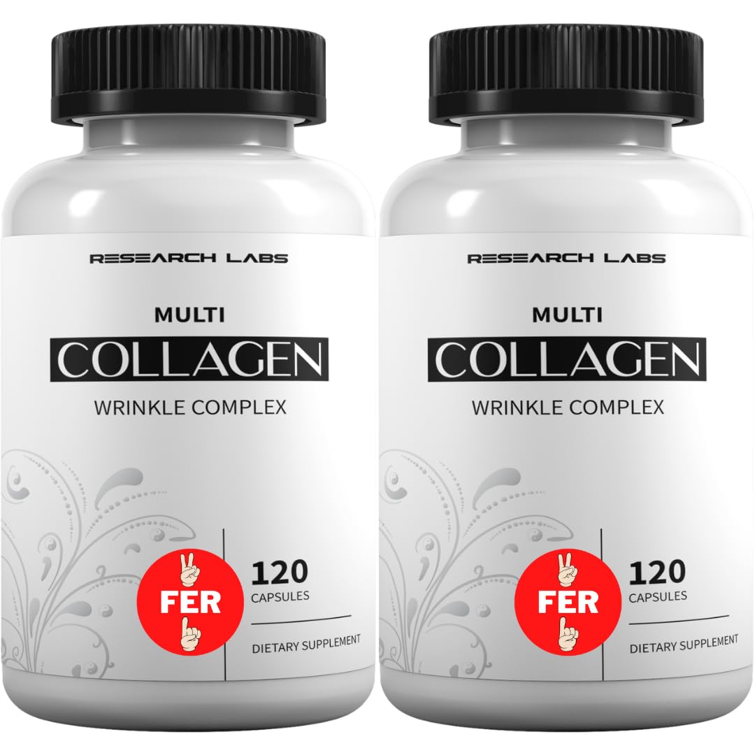 Research Labs Collagen Capsules 6000mg front view