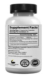 Research Labs Lion's Mane Mushroom Supplement bottle back view with ingredient details