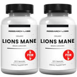 Research Labs Lion's Mane Mushroom Supplement bottle front view