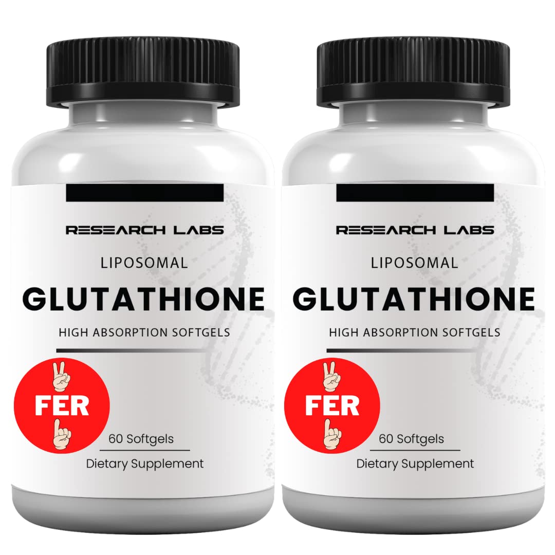 Research Labs Liposomal Glutathione 1000mg softgel bottle front view