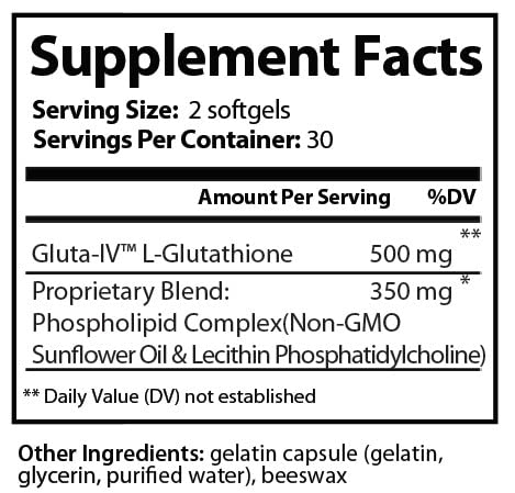 Research Labs Liposomal Glutathione 1000mg softgel packaging