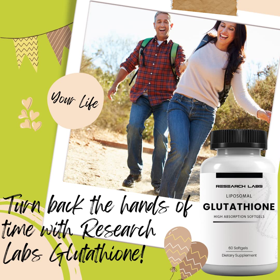 Research Labs Liposomal Glutathione 1000mg softgel side view