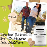 Research Labs Liposomal Glutathione 1000mg softgel side view