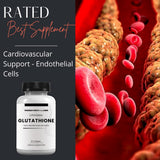 Research Labs Liposomal Glutathione 1000mg softgels in a hand
