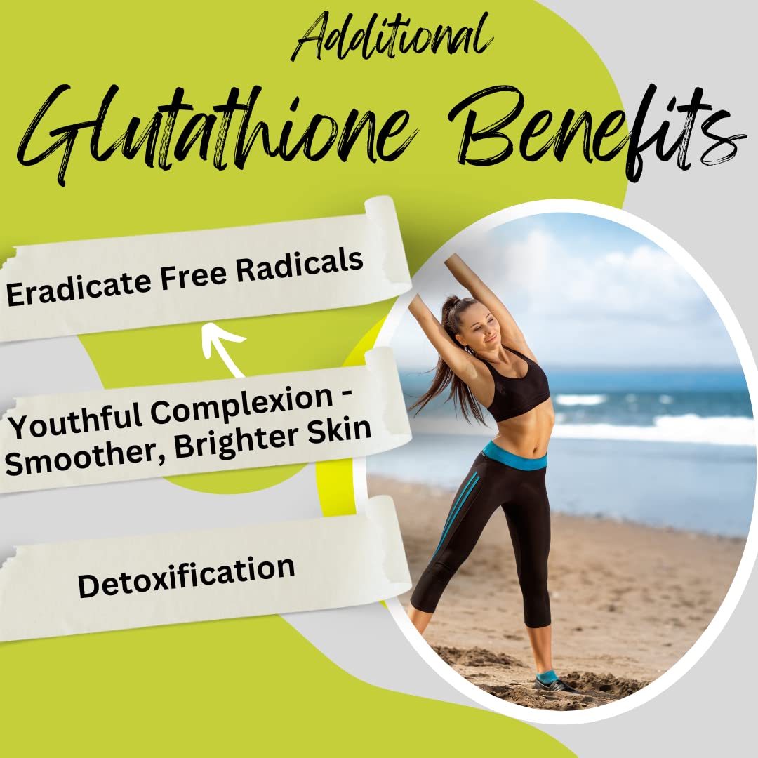 Research Labs Liposomal Glutathione 1000mg softgels on a wooden table