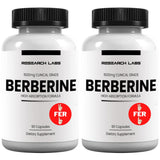 Research Labs Micronized Berberine Supplement 180 capsules front view