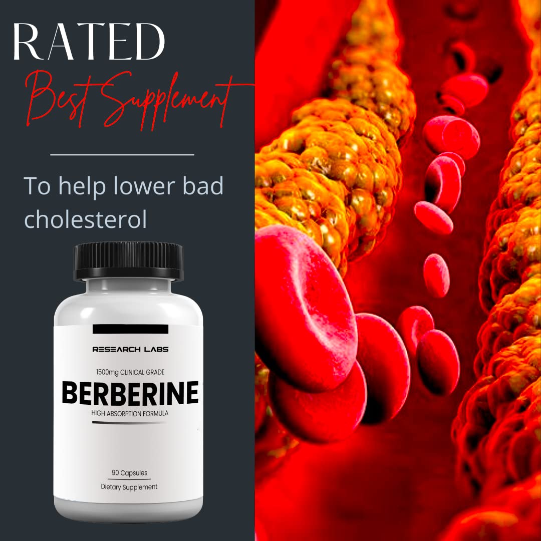 Research Labs Micronized Berberine Supplement nutritional information