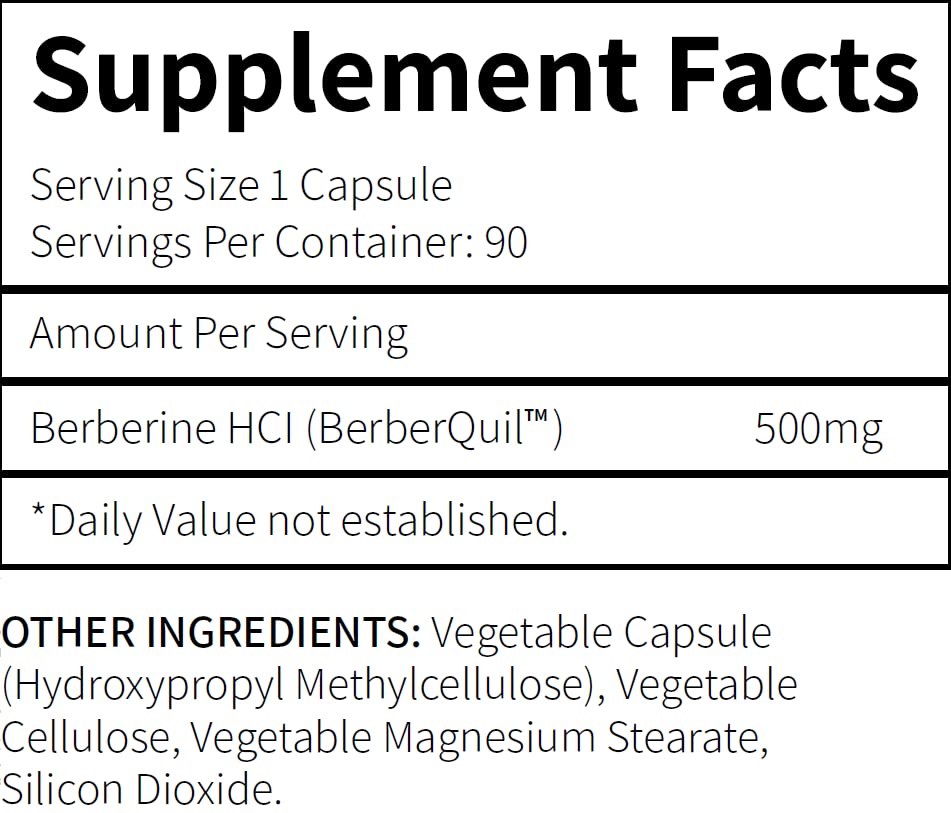 Research Labs Micronized Berberine Supplement packaging details