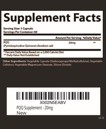 Research Labs PQQ supplement with measuring spoon