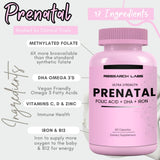 Research Labs Prenatal Vitamins packaging side view