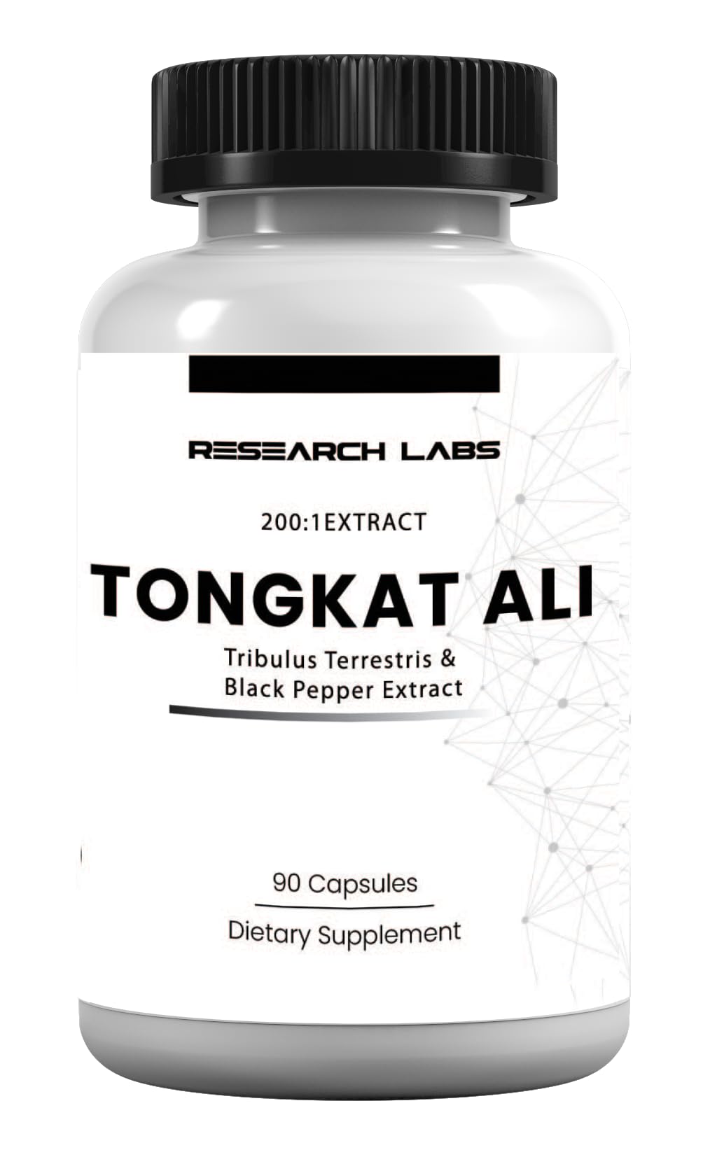 Research Labs Tongkat Ali 10% Eurycomanone 60 capsules front view