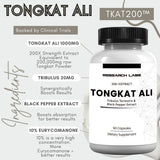 Research Labs Tongkat Ali 10% Eurycomanone side view with label