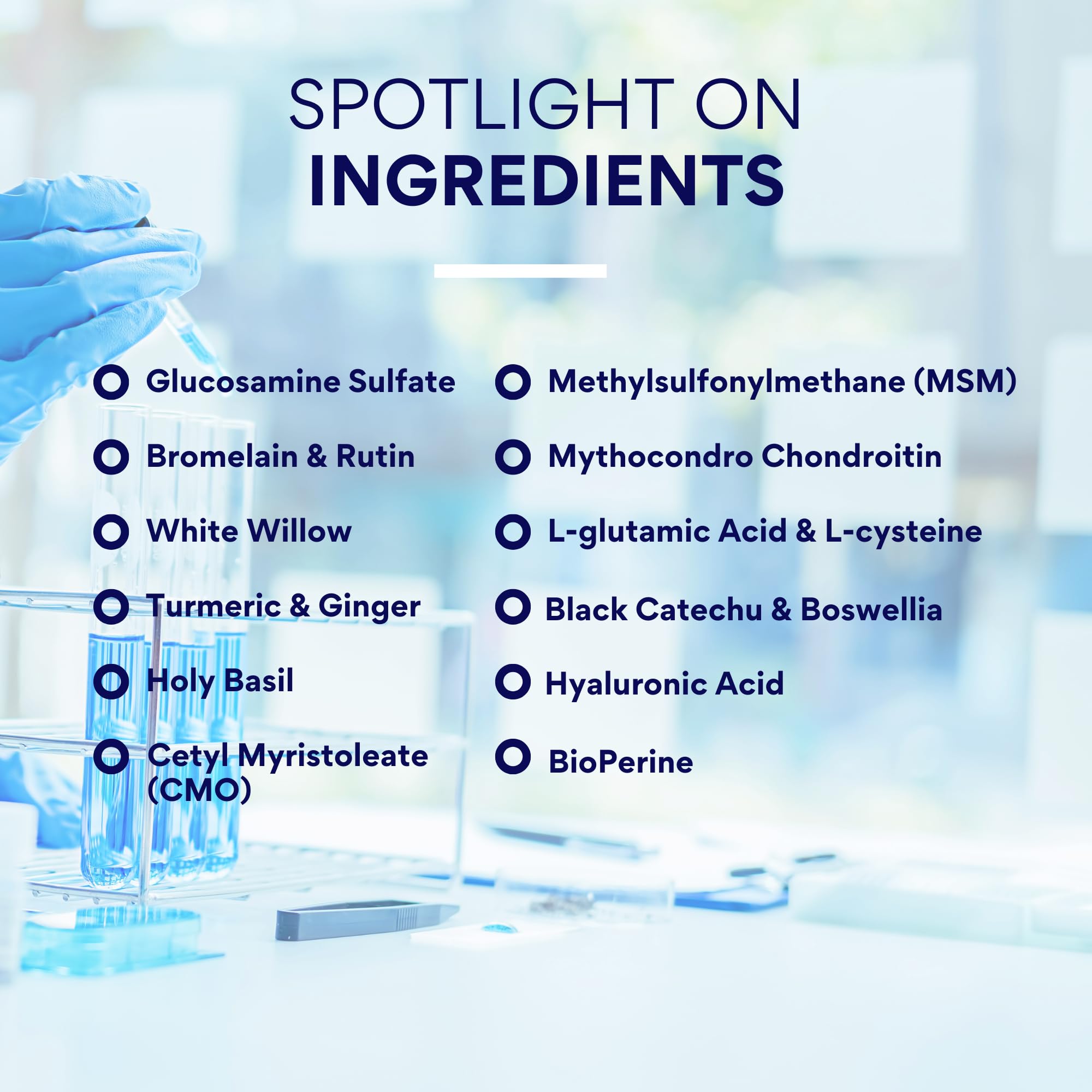 Research Verified Chondroitin Supplement on a wooden table