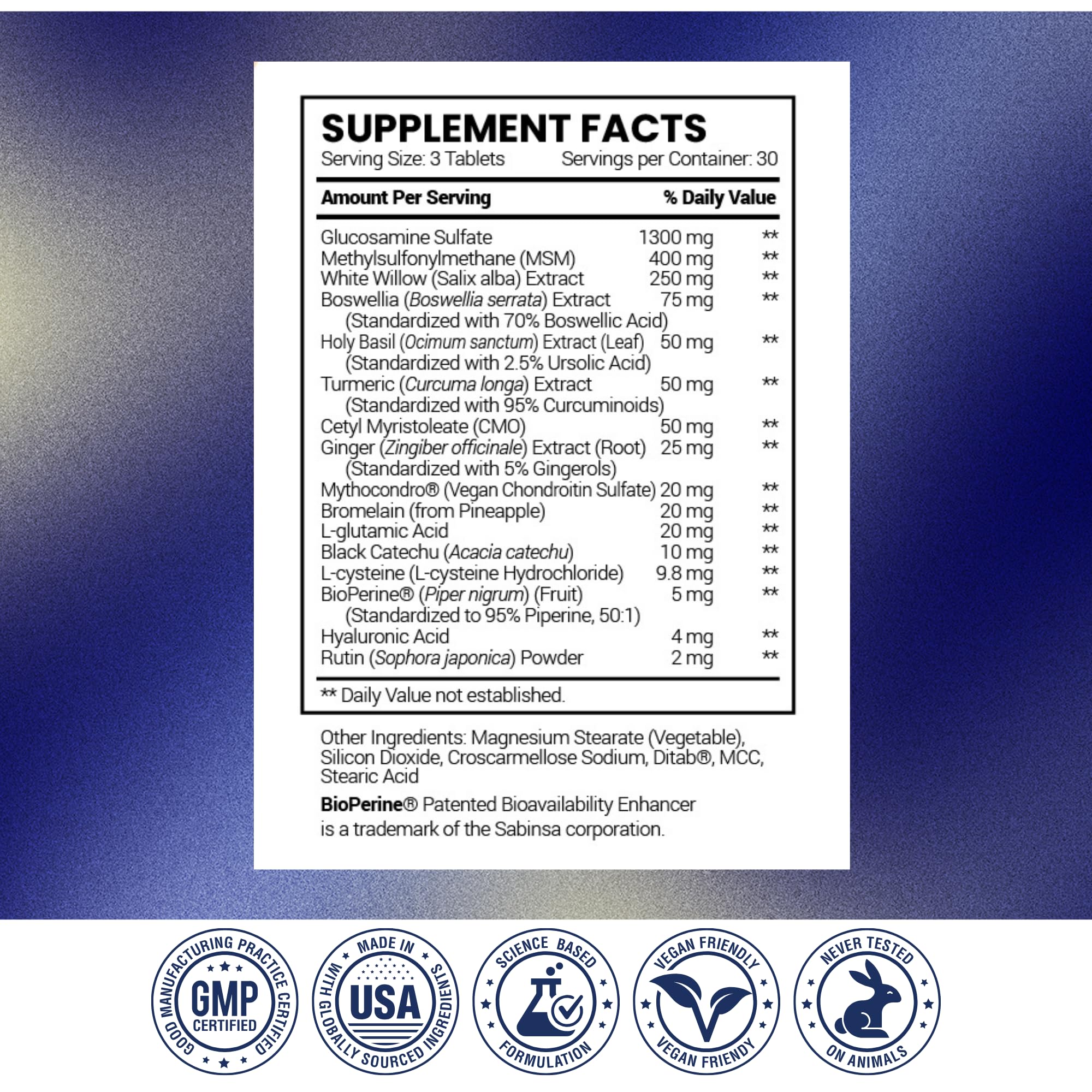 Research Verified Chondroitin Supplement packaging details