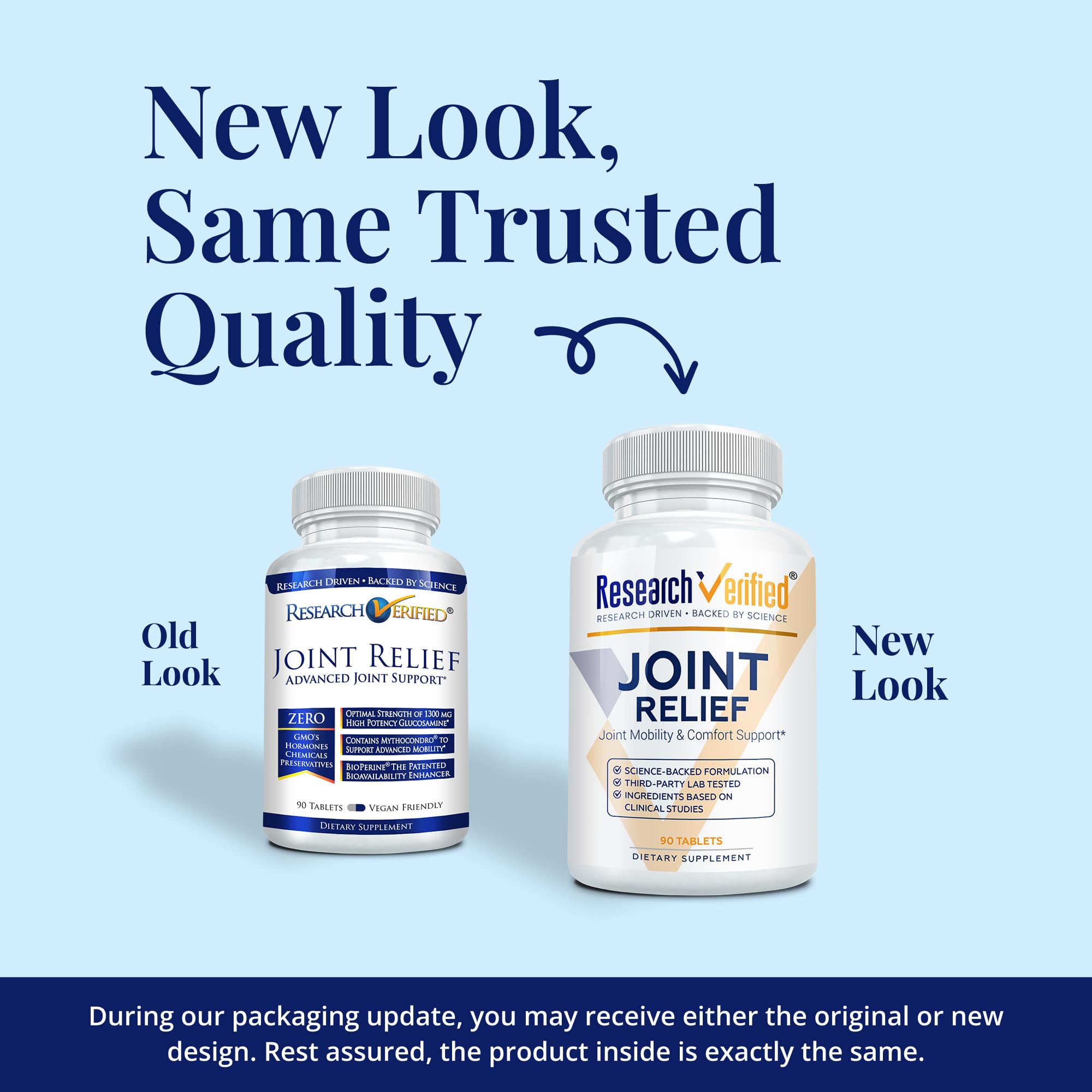 Research Verified Chondroitin Supplement side view