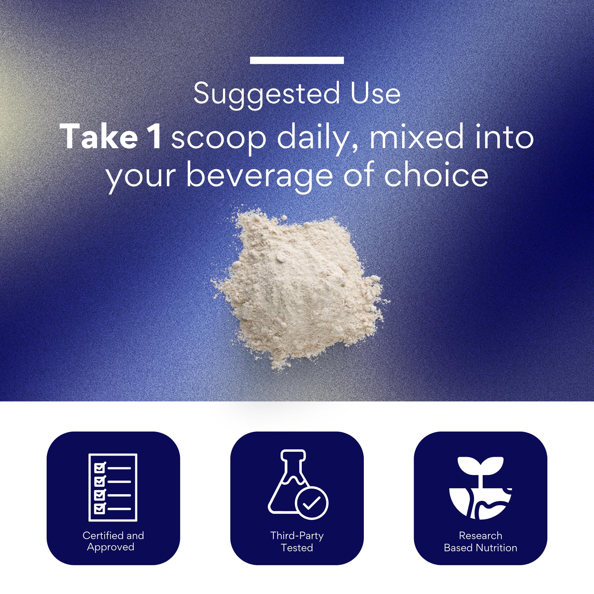 Research Verified Collagen Peptides powder close-up