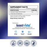 Research Verified Collagen Peptides with a glass of water