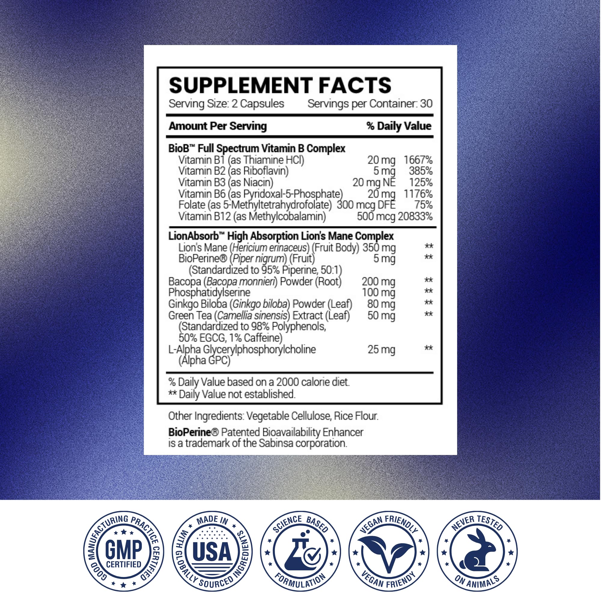 Research Verified Memory support Ginkgo Biloba packaging details