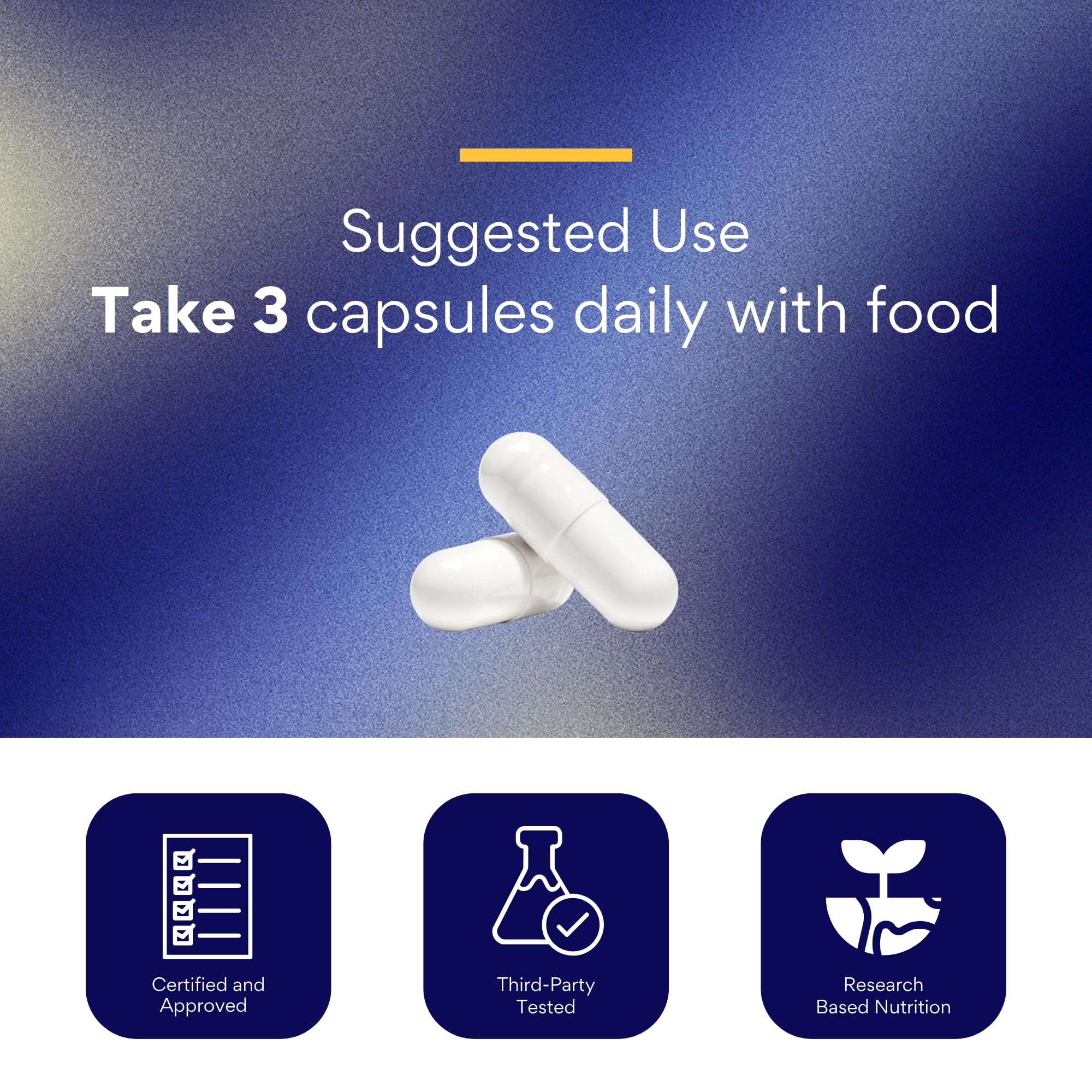 Research Verified ProstaRelief supplement with a measuring spoon