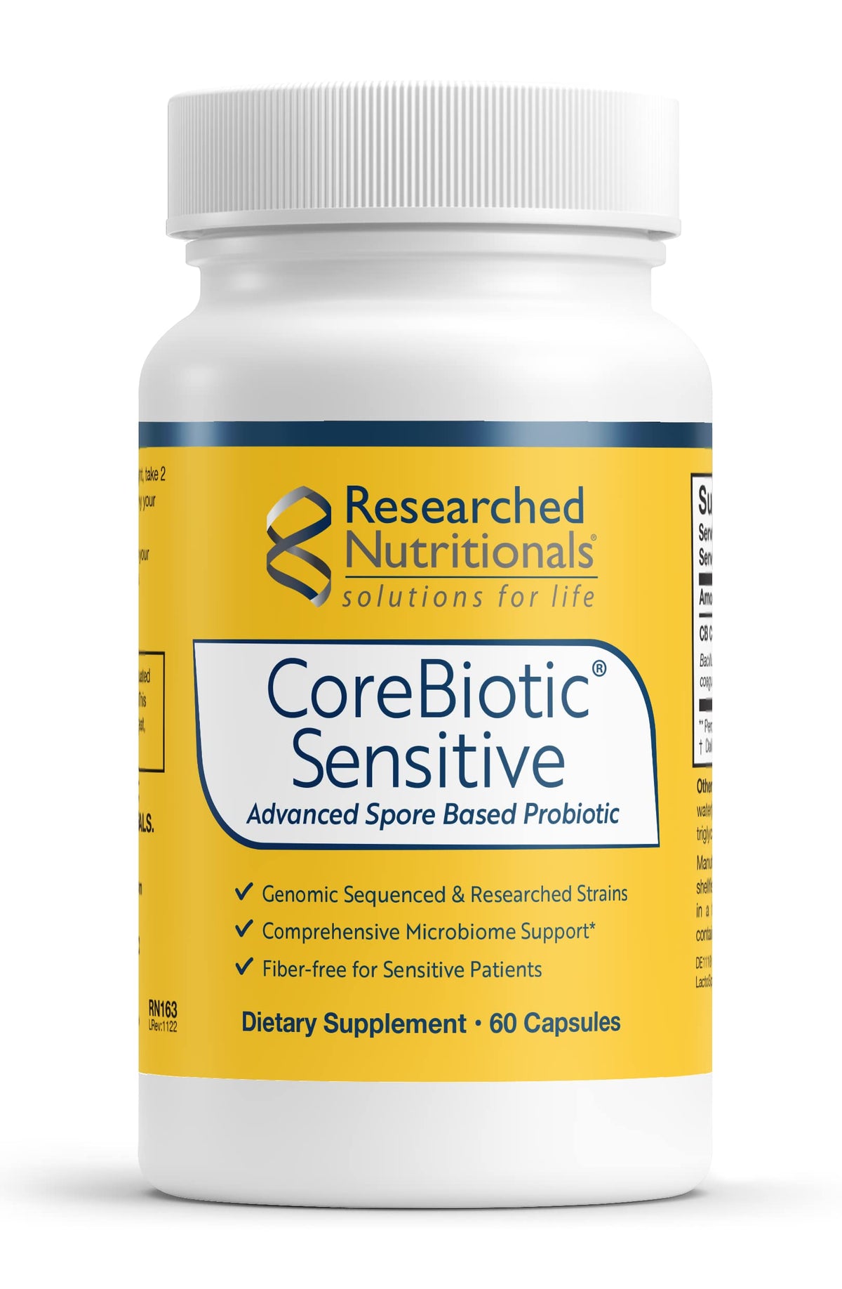 Researched Nutritionals CoreBiotic Sensitive Probiotic front view