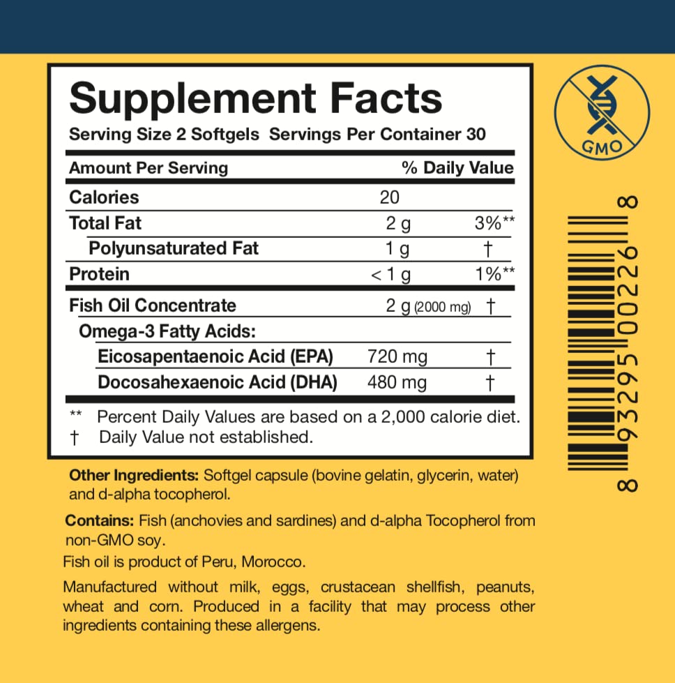 Researched Nutritionals Omega-3 Plus softgels packaging