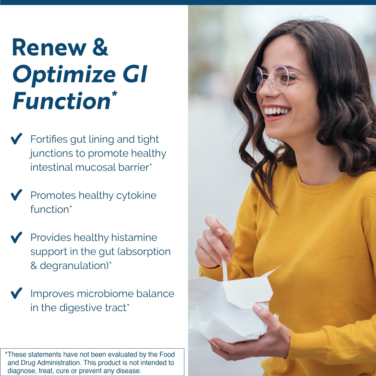 Researched Nutritionals RenewGut+ Dietary Fibre Supplement back view