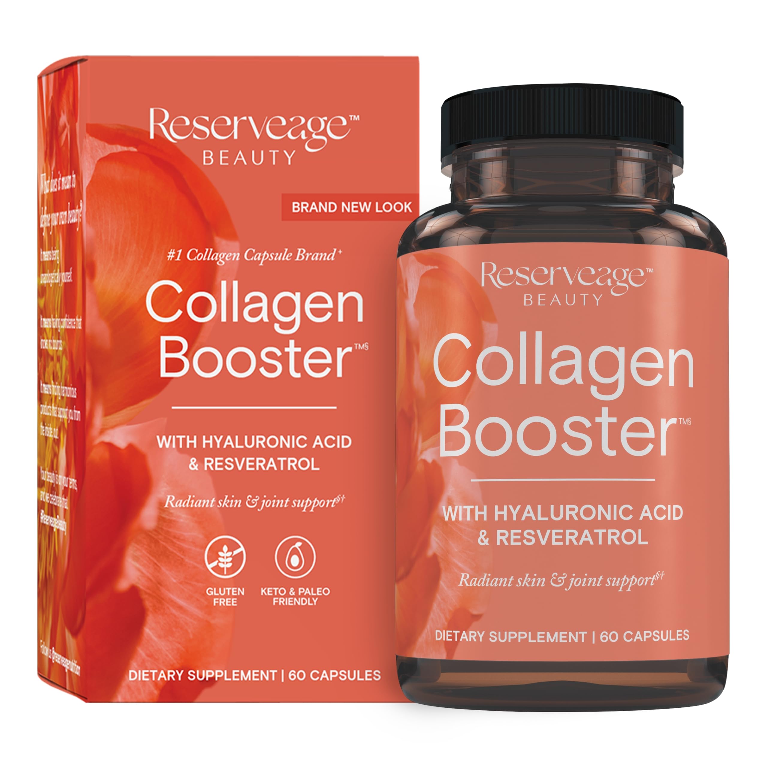 Reserveage Nutrition Beauty Collagen support 1000mg front view