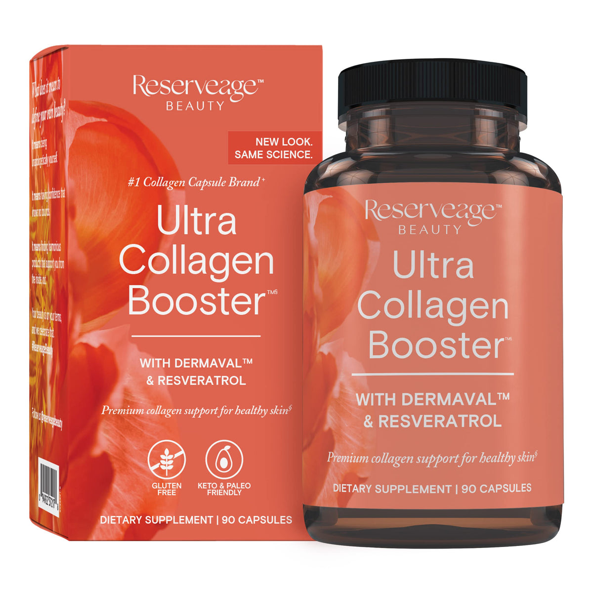 Reserveage Nutrition Collagen Capsules 1000mg front view