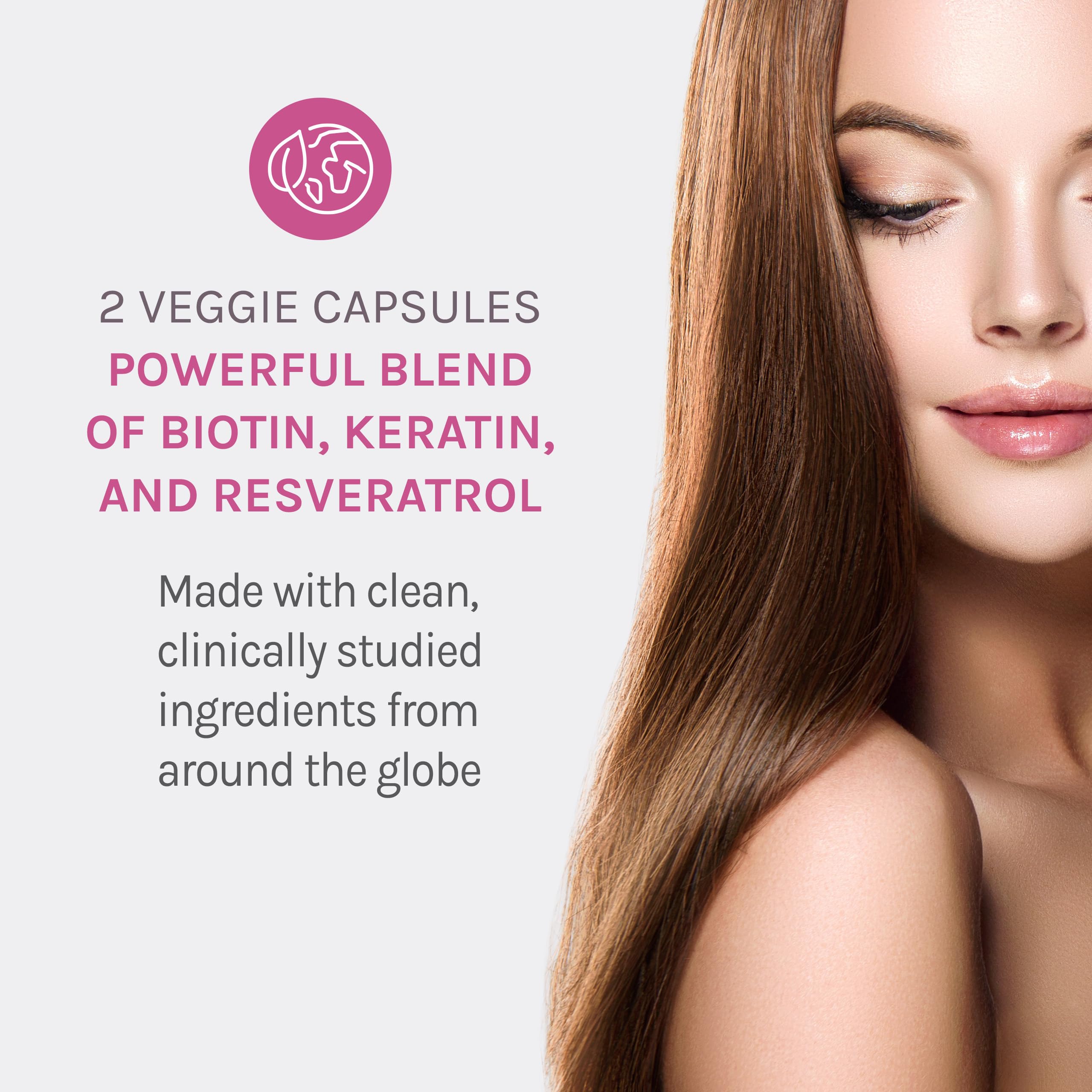 Reserveage Nutrition Keratin Hair support with ingredients list