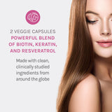Reserveage Nutrition Keratin Hair support with ingredients list