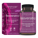 Reserveage Nutrition Organic Resveratrol Supplement 700mg front view