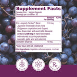 Reserveage Nutrition Organic Resveratrol Supplement 700mg side view